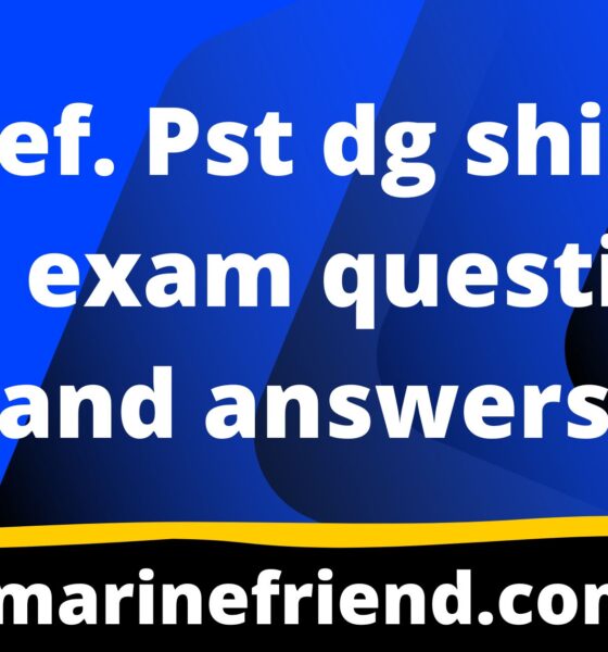 Pst exit exam questions and answers